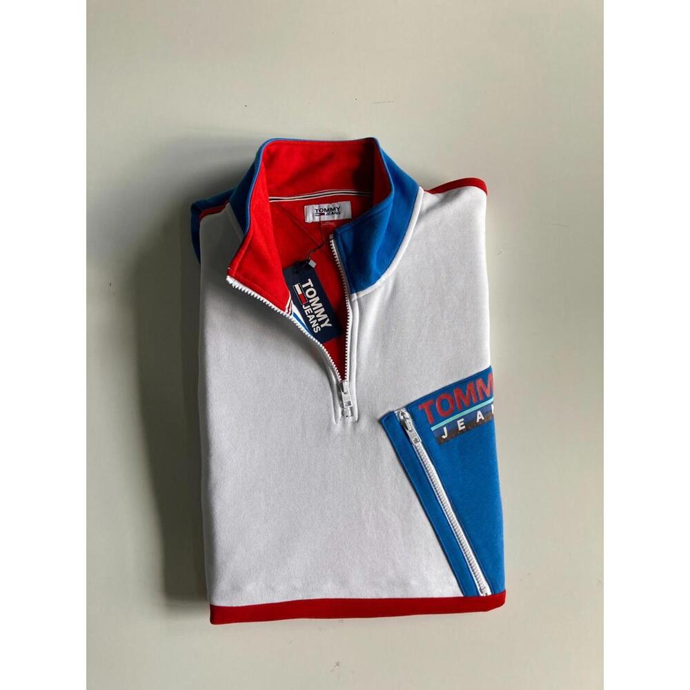 Tommy Hilfiger $99 Quarter 1/4 Zip Mock Neck Sweatshirt Sweater Size 3XL - Picture 2 of 5